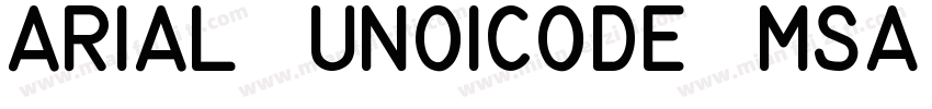 arial unoicode ms字体转换
